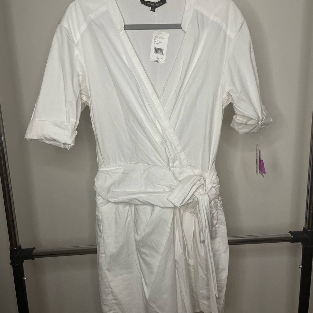 Cynthia Steffens white dress